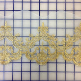 Metallic Trim - 5-inch Gold and White
